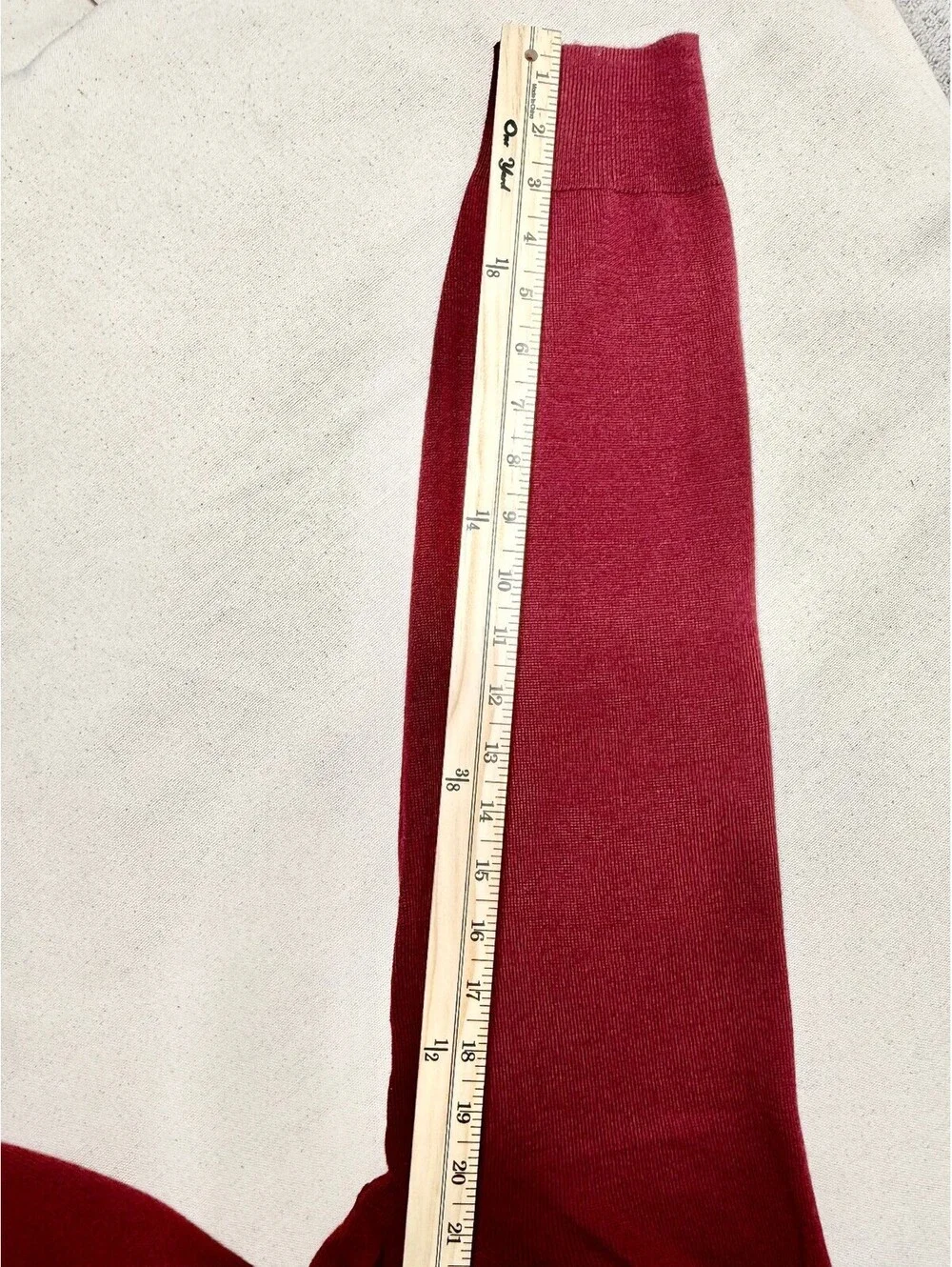J.Crew Men’s XL Merino Wool Blend Crewneck Sweater Burgundy Red
